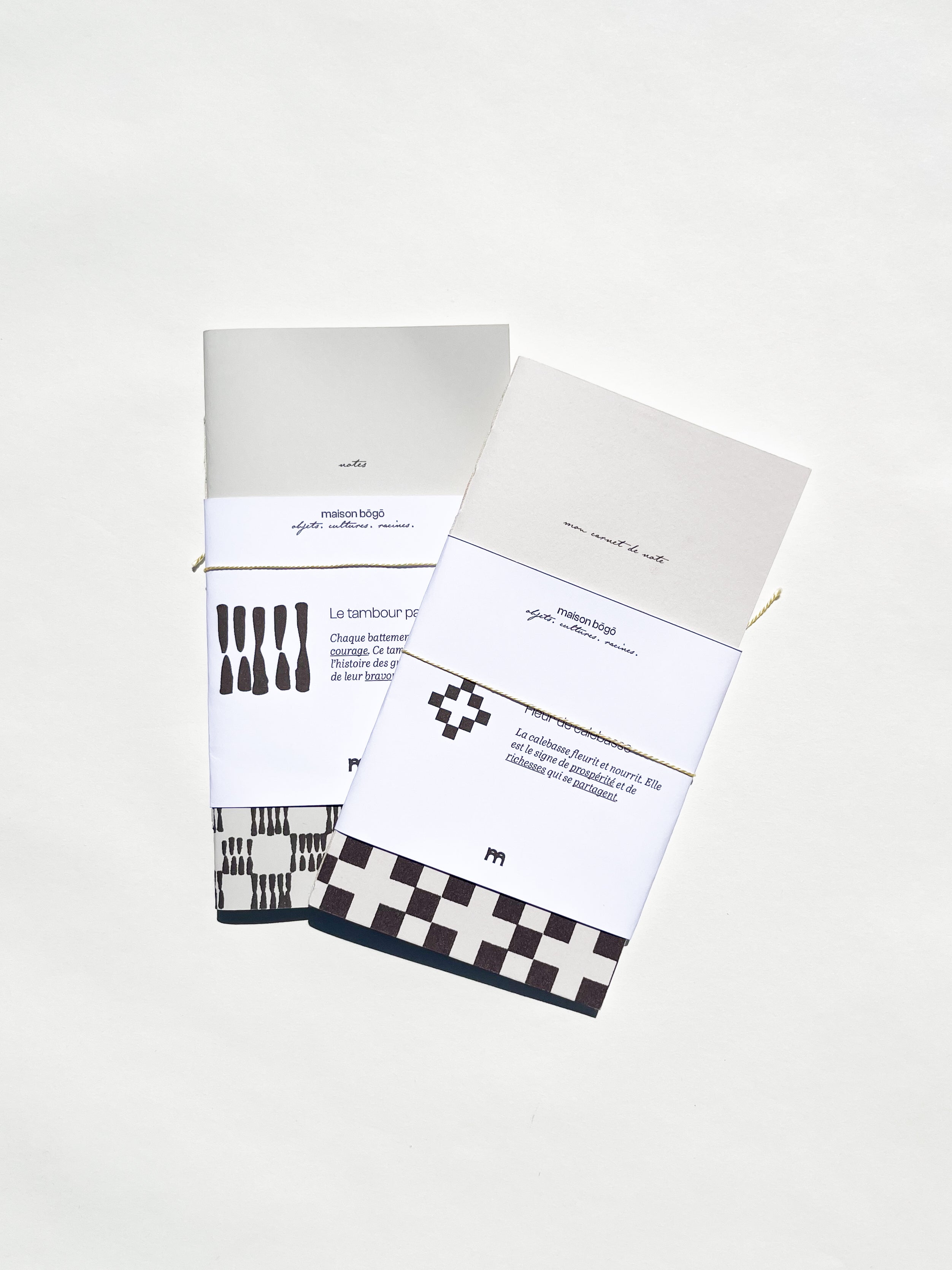 Carnet de Poche Slim Fleur de calebasse - Format Allongé | Maison Bōgō
