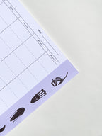 Bloc-notes Semainier A4 Les Masques - Planning Hebdomadaire