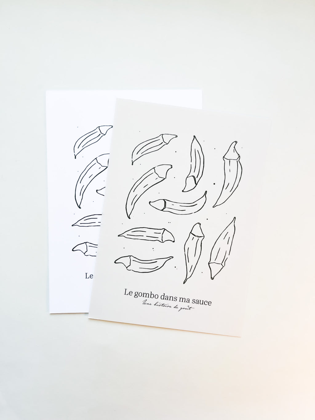 Affiche de cuisine Le Gombo dans ma sauce • Verticale • A5/A4