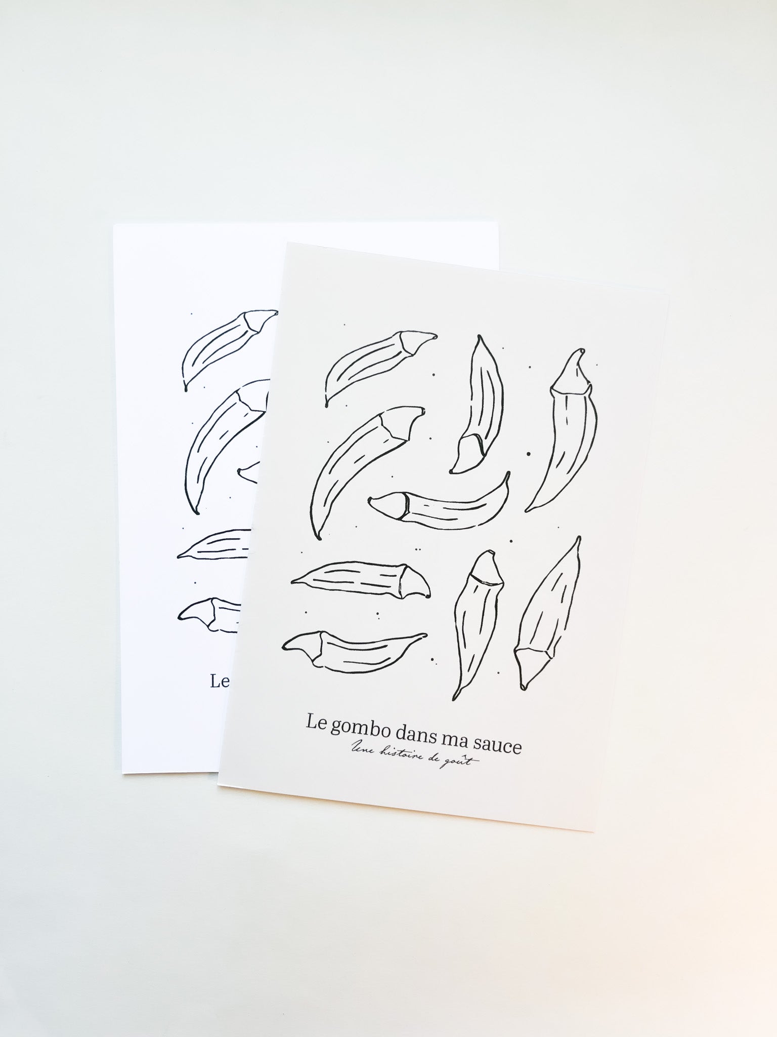 Affiche de cuisine Le Gombo dans ma sauce • Verticale • A5/A4