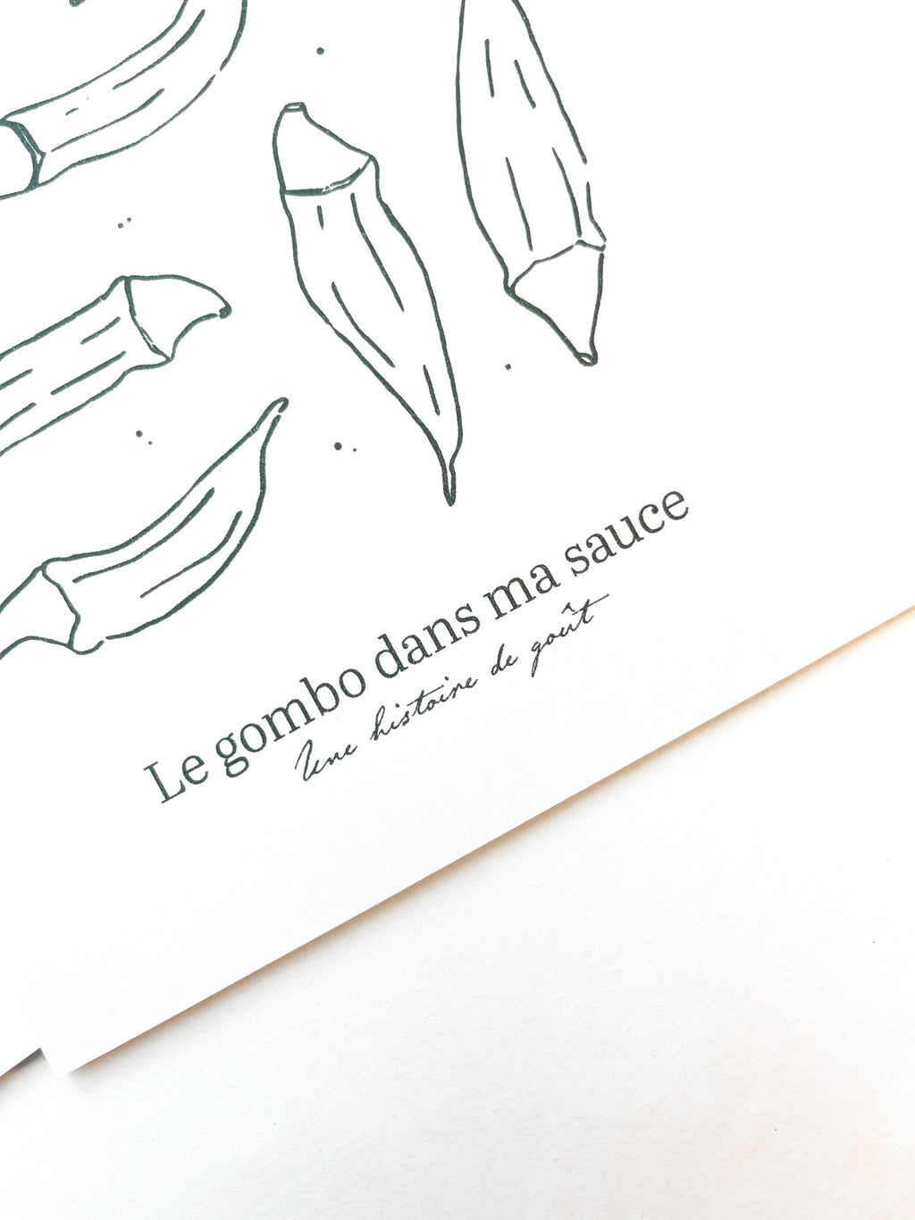 Affiche de cuisine Le Gombo dans ma sauce • Verticale • A5/A4