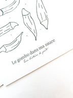 Affiche de cuisine Le Gombo dans ma sauce • Verticale • A5/A4