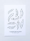 Affiche de cuisine Le Gombo dans ma sauce • Verticale • A5/A4