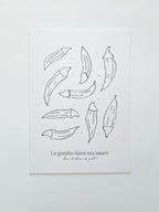 Affiche de cuisine Le Gombo dans ma sauce • Verticale • A5/A4
